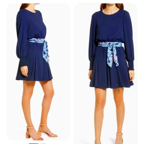 NWT Lilly Pulitzer Lorella stretch dress sz. 0/XS Sash belt 🚫 not included. - Picture 2 of 11